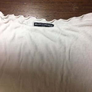 Off the shoulder white crop never worn teens